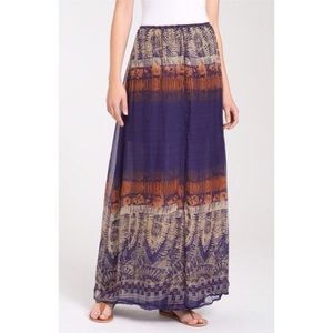 Willow & Clay Layered Chiffon Panel Maxi Skirt